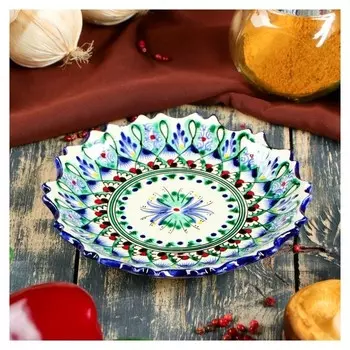 Тарелка плоская, рифленая 15 см