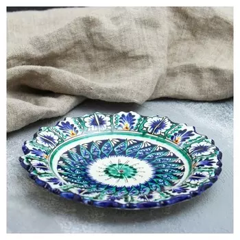 Тарелка плоская, рифленая 17 см