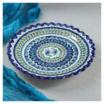 Тарелка плоская, рифленая 25 см