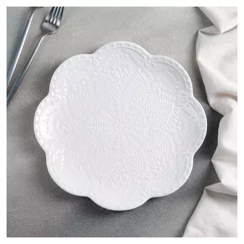 Тарелка «Сьюзен», D=27 см, цвет белый