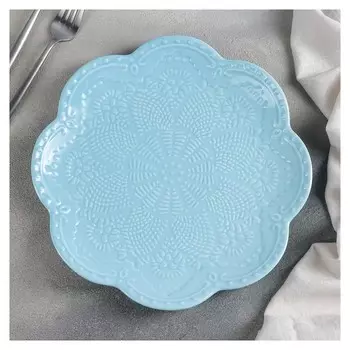 Тарелка «Сьюзен», D=27 см, цвет голубой