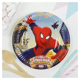 Тарелки бумажные «Человек-паук», 20 см, набор 8 шт.