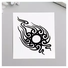 Татуировка на тело "Солнце трайбл"