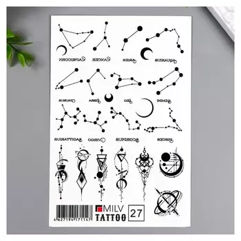 Татуировка на тело "Созвездия" 10х15 см