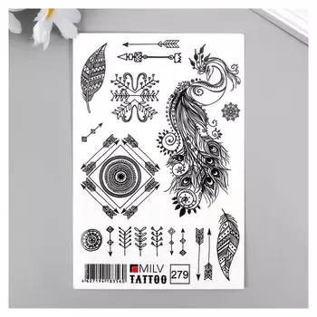 Татуировка на тело "Жар-птица" 10х15 см