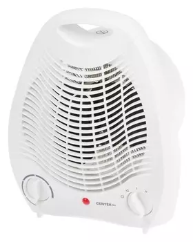 Тепловентилятор Centek Ct-6002, спиральный, напольный, 2000 Вт, до 20 м2, белый