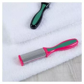 Терка для ног металлическая, двусторонняя, 16,5 см