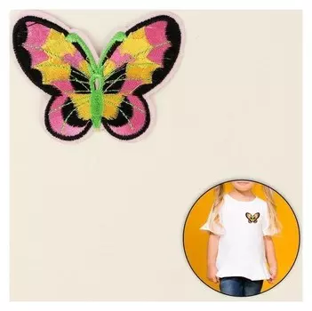 Термоаппликация «Бабочка», 6 × 7,5 см