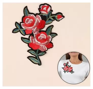 Термоаппликация «Цветы», 16,5 × 12 см