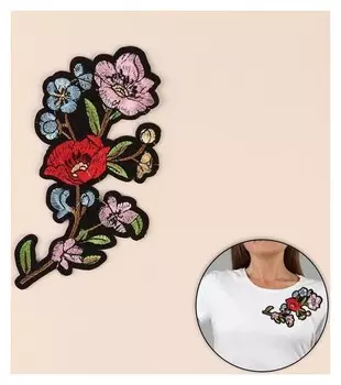 Термоаппликация «Цветы», 16 × 8 см