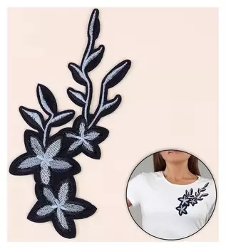 Термоаппликация «Цветы», 21 × 9 см