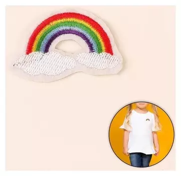 Термоаппликация «Радуга», 5,7 × 3,4 см