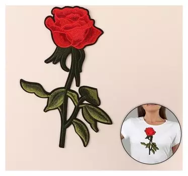 Термоаппликация «Роза», 23 × 15,5 см