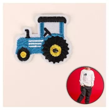 Термоаппликация «Трактор», 5,3 × 4,3 см