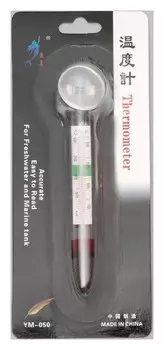 Термометр аквариумный на присоске утолщенный, 11 см