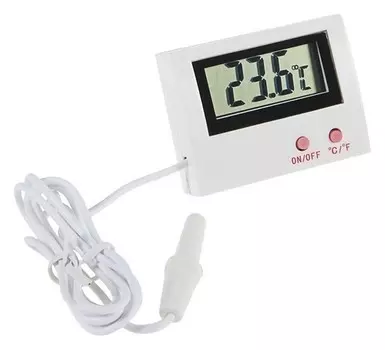 Термометр электронный Ltr-10, с уличным датчиком, на батарейках, пластик