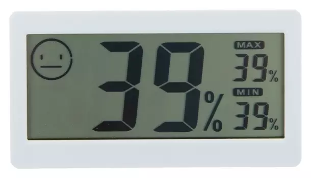 Термометр электронный с гигрометром (Dc206), на батарейках, пластик