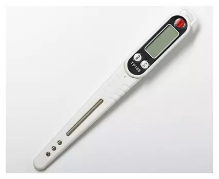 Термометр для пищи электронный на батарейках, с чехлом