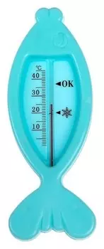 Термометр для ванной Рыбка, цвет голубой