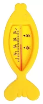 Термометр для ванной «Рыбка», цвет жёлтый
