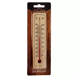 Термометр спиртовой, деревянный, 50 С