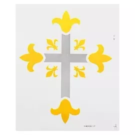 Термонаклейка крест, набор 10 штук