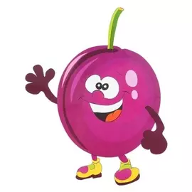 Термонаклейка слива 22*18 см в наборе 10 штук