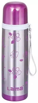 Термос ЛАЙМА с узким горлом, 0,5 л, нержавеющая сталь, с рисунком