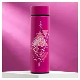 Термос с индикатором температуры "Роза"