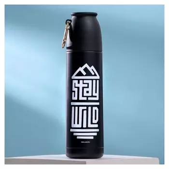 Термос с карабином "Stay Wild", 500 мл