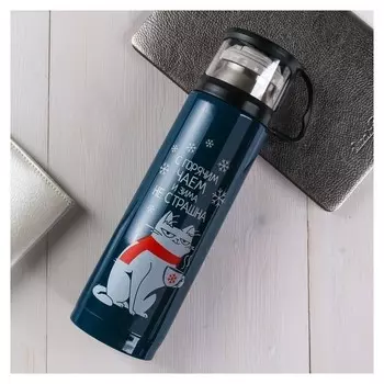 Термос с кружкой «Зима не страшна»