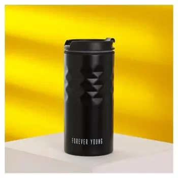 Термостакан "Forever Yong" черный, 350 мл