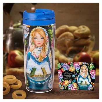 Термостакан «Санкт-петербург. матрёшка», 350 мл