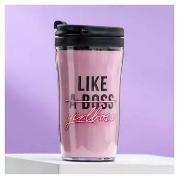 Термостакан со вставкой "Girlboss" 250 мл