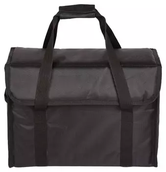 Термосумка для обедов ткань черная 45х20х30 (27Л)