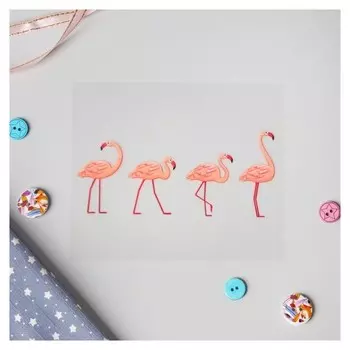 Термотрансфер «Фламинго», 10 × 12 см