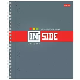 Тетрадь 120 л. клетка Inside