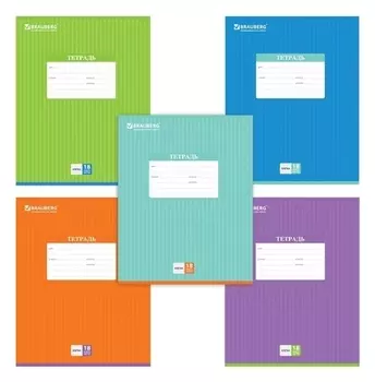 Тетрадь 18 л. клетка Полоски