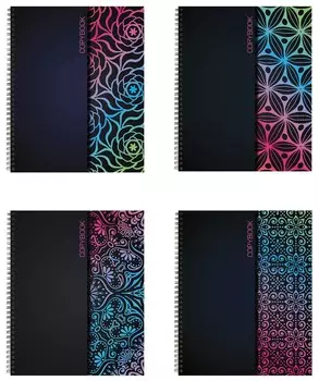 Тетрадь 48 л. клетка "Абстракция"