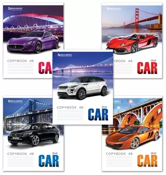 Тетрадь 48 л. клетка "Крутые тачки 2"