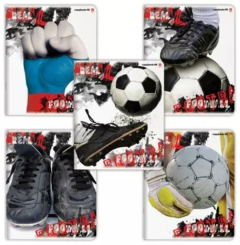 Тетрадь 48 л. клетка "Настоящий футбол"