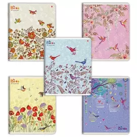Тетрадь 48 л. клетка "Праздник птички"