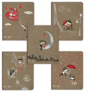 Тетрадь 48 л. клетка "Романтика"