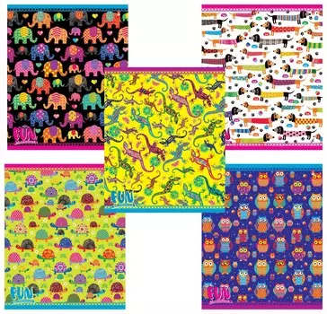 Тетрадь 48 л. клетка "Веселый праздник"