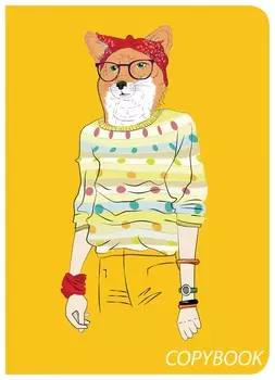 Тетрадь 60 л. в клетку обложка Softtouch, бежевая бумага 70 г/м2, сшивка, В5 (179х250 мм), Foxy, Brauberg, 403815