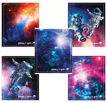 Тетрадь 96 л. клетка Космос