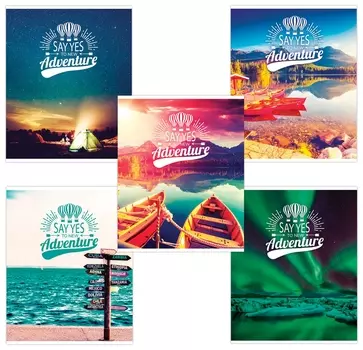 Тетрадь 96 л., клетка Приключения