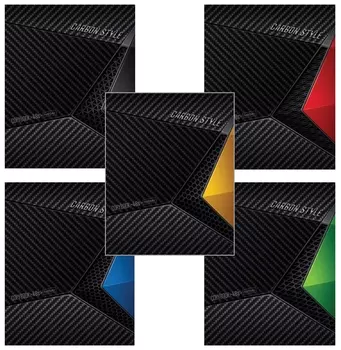 Тетрадь А5, 48 л., Hatber, скоба, клетка, выборочный лак, "Carbonstylee" (5 видов в спайке), 48т5вмв1