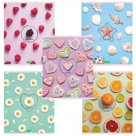 Тетрадь А5, 80 л., Hatber-eco, скоба, клетка, обложка картон, "Будь в тренде!", 80т5c1