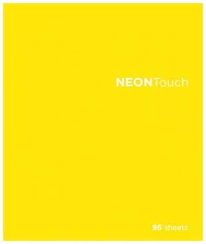 Тетрадь А5, 96 л., пзбм, скоба, клетка, Soft Touch, выборочный лак, флуоресцент, "Неонтач" (2 вида), 027354